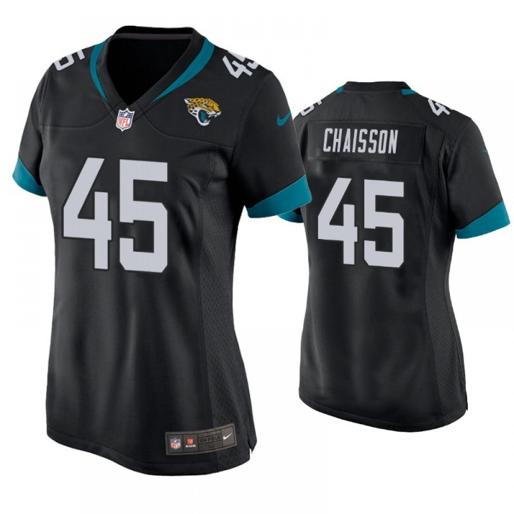 Women's Jacksonville Jaguars #45 K'Lavon Chaisson Black Stitched Jersey(Run Small) 