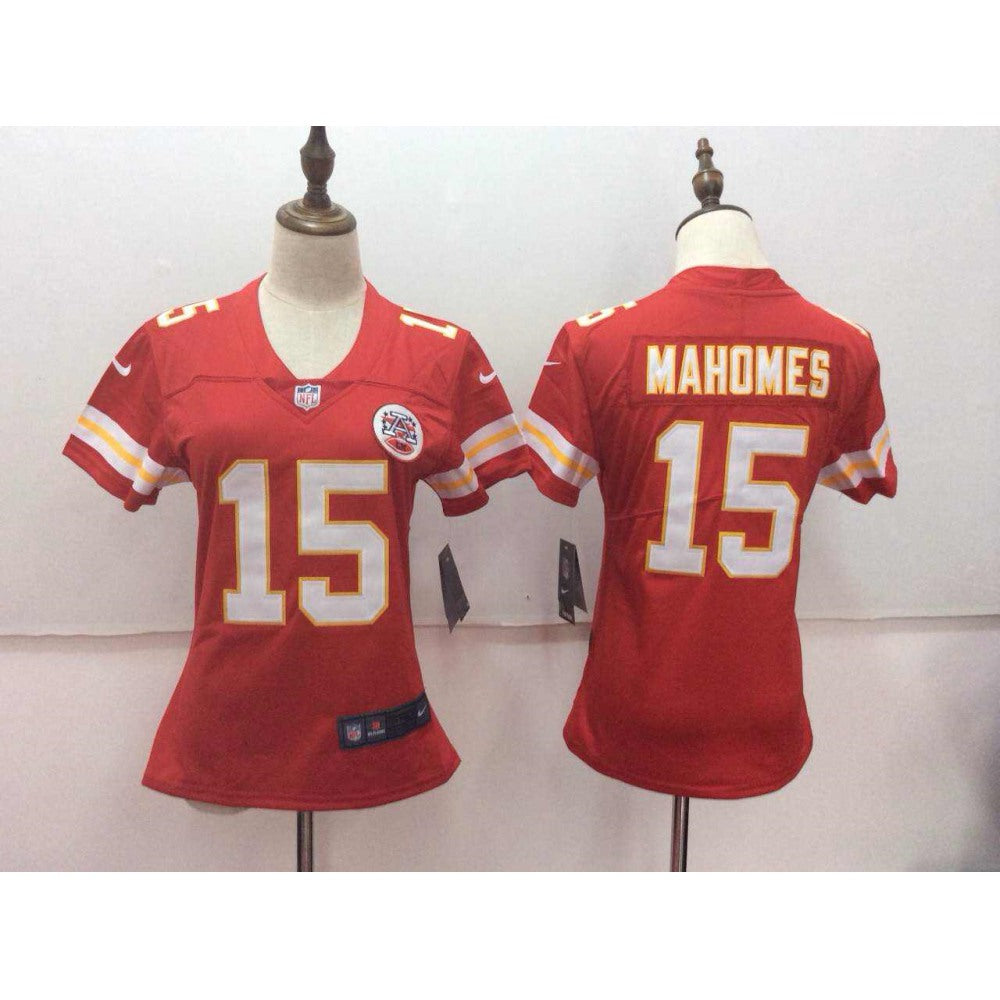Women's Kansas City Chiefs #15 Patrick Mahomes Red Vapor Untouchable Player Limited Stitched NFL Jersey 