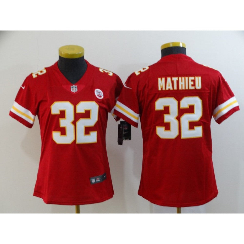Women's Kansas City Chiefs #32 Tyrann Mathieu Red Vapor Untouchable Limited Stitched NFL Jersey(Run Small) 