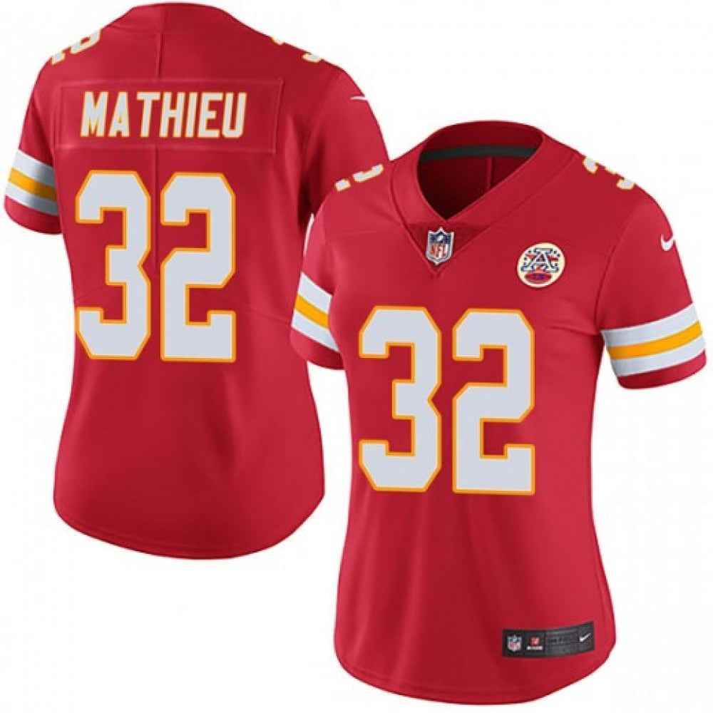 Women's Kansas City Chiefs #32 Tyrann Mathieu Red Vapor Untouchable Limited Stitched NFL Jersey(Run Small) 