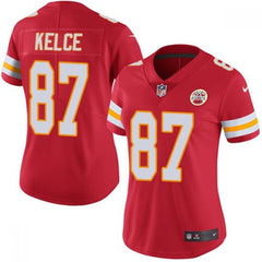 Women's Kansas City Chiefs #87 Travis Kelce Red Vapor Untouchable Stitched NFL Jersey(Run Small) 