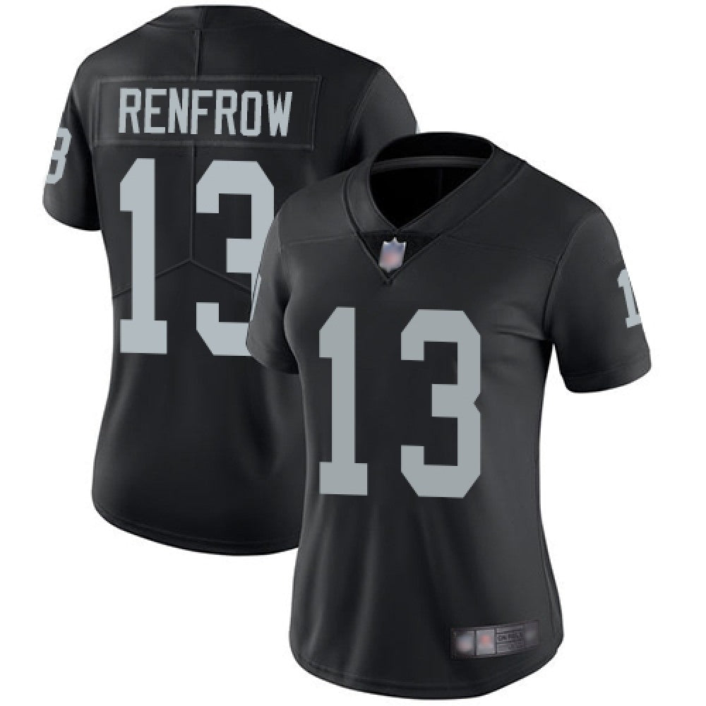 Women's Las Vegas Raiders #13 Hunter Renfrow Black Vapor Untouchable Limited Stitched Jersey(Run Small) 