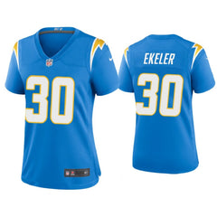 Women's Los Angeles Chargers #30 Austin Ekeler New Blue Vapor Untouchable Limited Stitched Jersey 