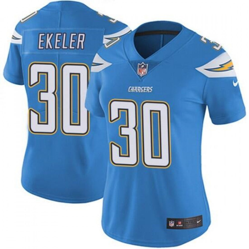 Women's Los Angeles Chargers #30 Austin Ekeler Blue Vapor Untouchable Limited Stitched NFL Jersey 