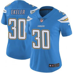 Women's Los Angeles Chargers #30 Austin Ekeler Blue Vapor Untouchable Limited Stitched NFL Jersey 