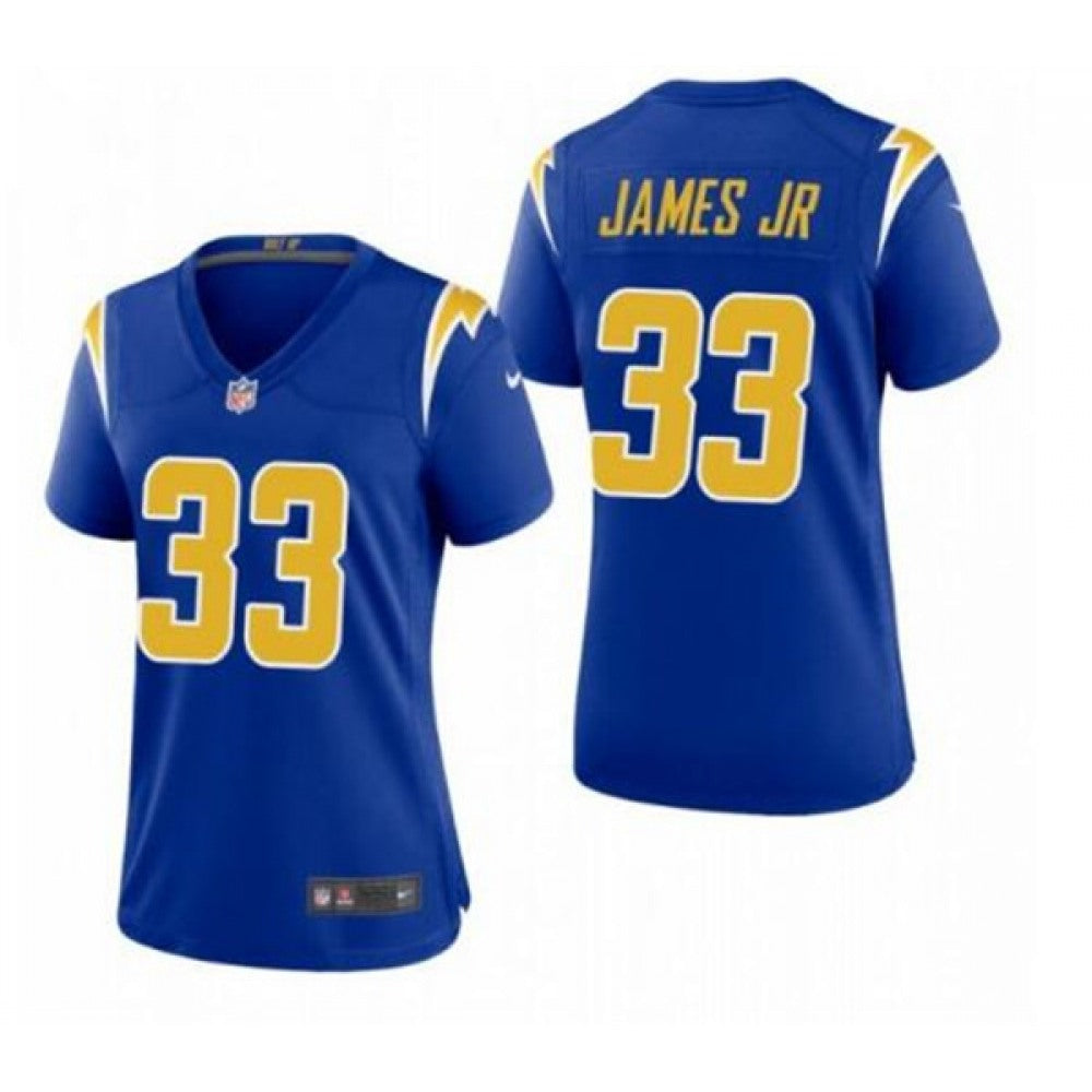 Women's Los Angeles Chargers #33 Derwin James Jr. Royal Vapor Untouchable Limited Stitched Jersey 
