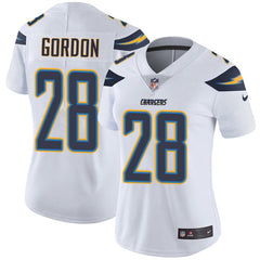 Women's Los Angeles Chargers #28 Melvin Gordon III White Vapor Untouchable Limited Stitched NFL Jersey 
