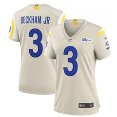 Women's Los Angeles Rams #3 Odell Beckham Jr. Bone Vapor Untouchable Limited Stitched Jersey(Run Small) 
