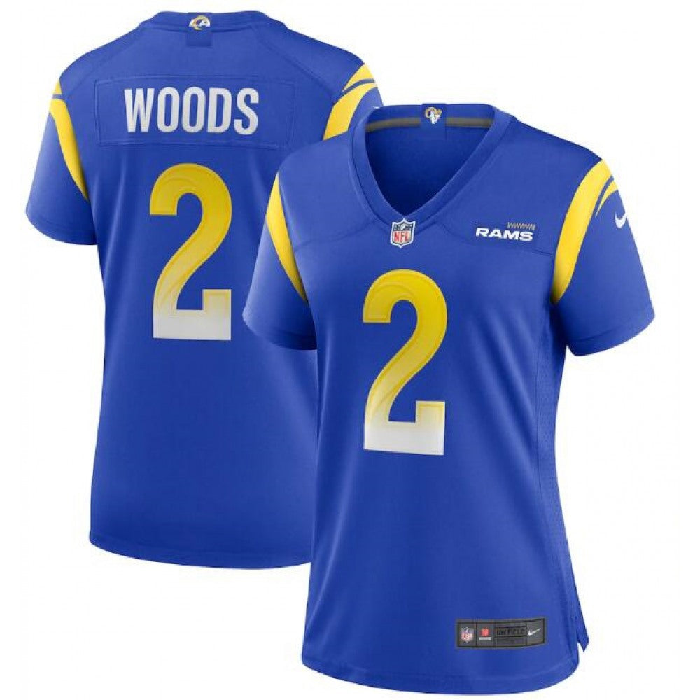 Women's Los Angeles Rams #2 Robert Woods Royal Vapor Untouchable Limited Stitched Jersey(Run Small) 