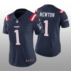 Women's New England Patriots #1 Cam Newton Navy Stitched Jersey(Run Small) 