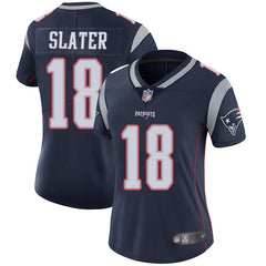 Women's New England Patriots #18 Matthew Slater Navy Vapor Untouchable Limited Stitched NFL Jersey(Run Small) 