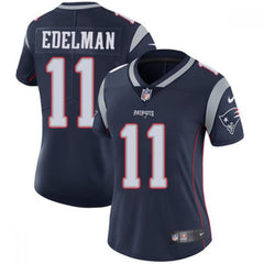 Women's New England Patriots #11 Julian Edelman Navy Vapor Untouchable Stitched Jersey(Run Small) 