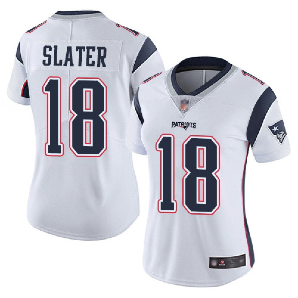 Women's New England Patriots #18 Matthew Slater White Vapor Untouchable Limited Stitched NFL Jersey(Run Small) 