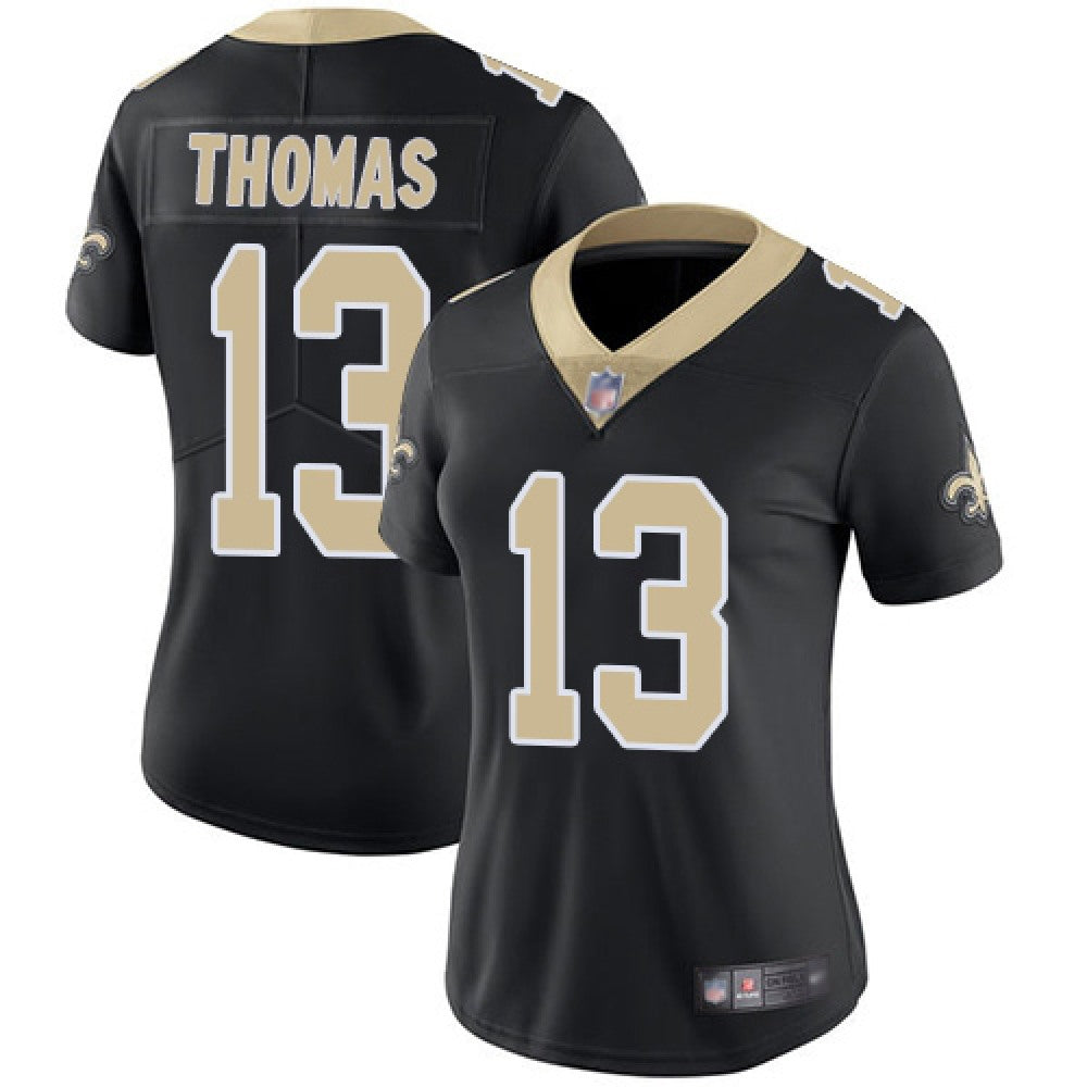 Women's New Orleans Saints #13 Michael Thomas Black Vapor Untouchable Limited Stitched NFL Jersey(Runs Small) 