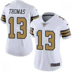 Women's New Orleans Saints #13 Michael Thomas White Color Rush Limited Stitched Jersey 