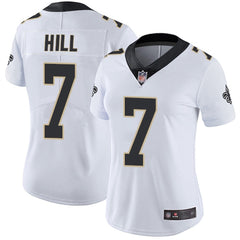 Women's New Orleans Saints #7 Taysom Hill White Vapor Untouchable Limited Stitched Jersey(Run Small) 