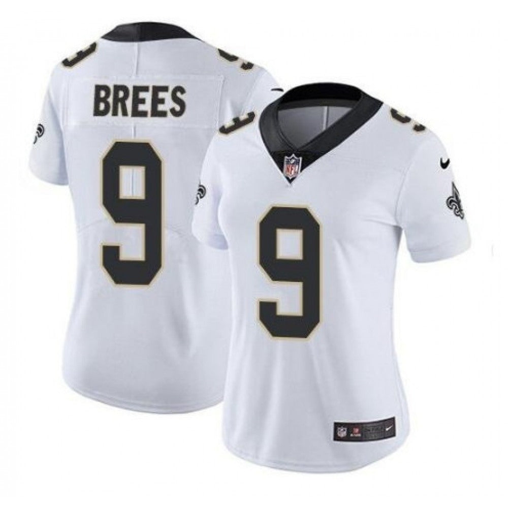 Women's New Orleans Saints #9 Drew Brees White Vapor Untouchable Limited Stitched Jersey(Run Small) 