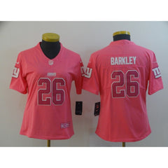 Women's New York Giants #26 Saquon Barkley Pink Vapor Untouchable Limited Stitched NFL Jersey(Run Small) 
