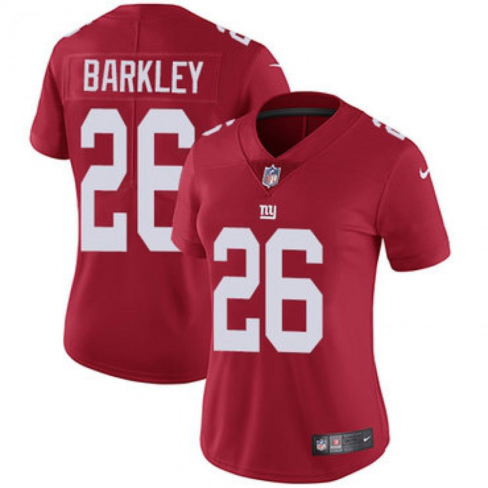 Women's New York Giants #26 Saquon Barkley Red Vapor Untouchable Limited Stitched NFL Jersey(Run Small) 