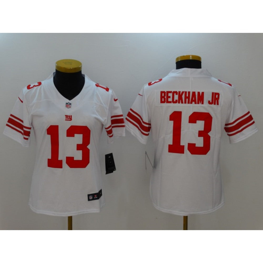 Women's New York Giants #13 Odell Beckham Jr. White Vapor Untouchable Limited Jersey 