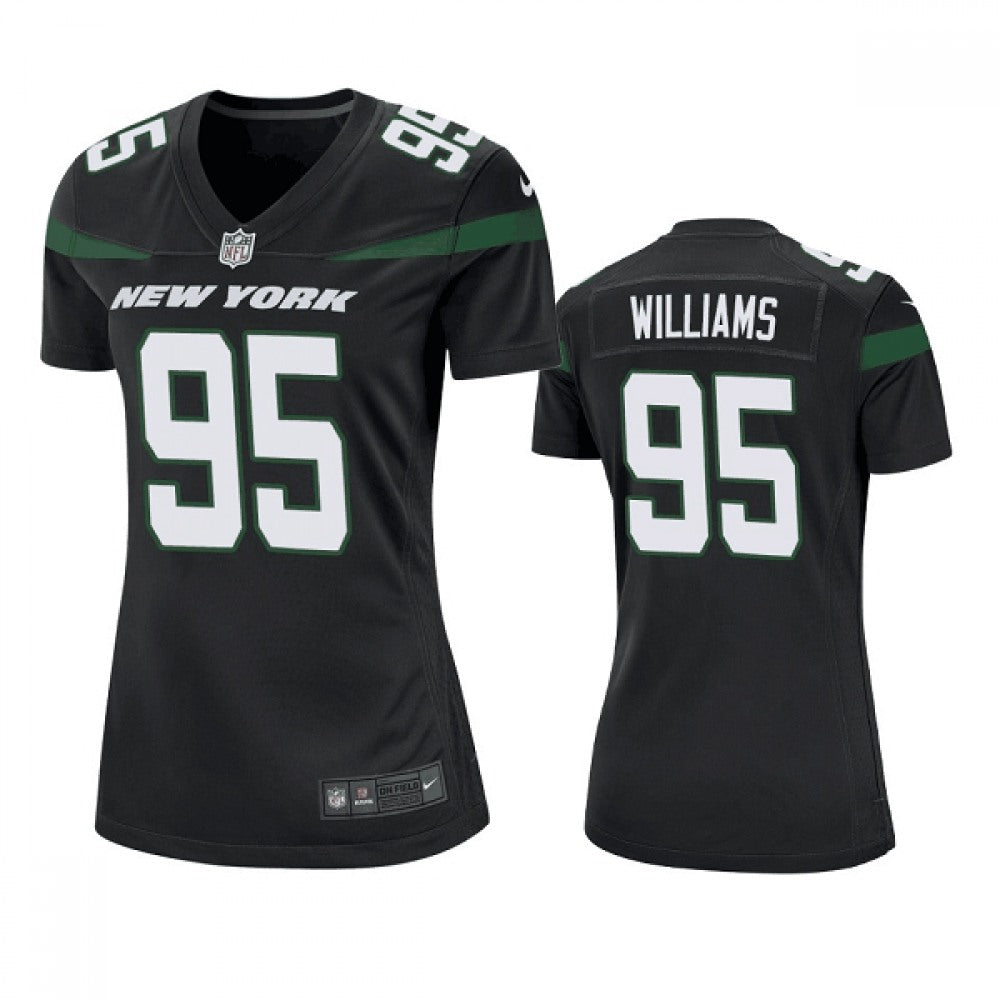 Women's New York Jets #95 Quinnen Williams Black Vapor Untouchable Limited Stitched Football Jersey(Run Small) 