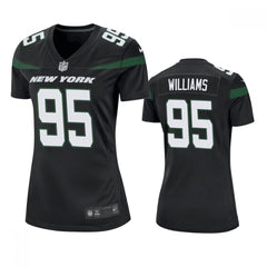 Women's New York Jets #95 Quinnen Williams Black Vapor Untouchable Limited Stitched Football Jersey(Run Small) 