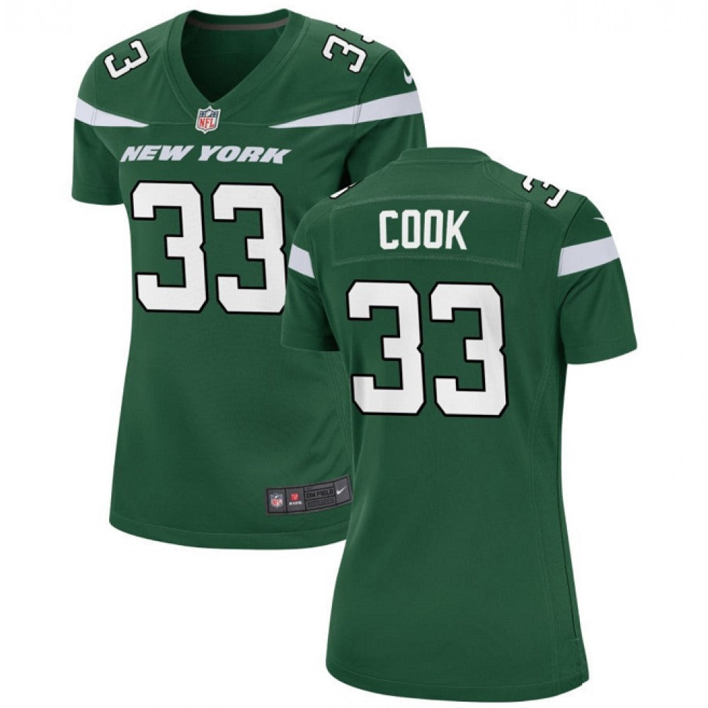 Women's New York Jets #33 Dalvin Cook Green Stitched Football Jersey(Run Small) 
