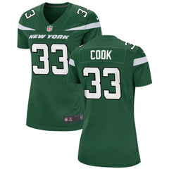 Women's New York Jets #33 Dalvin Cook Green Stitched Football Jersey(Run Small) 