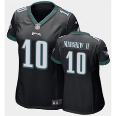 Women's Philadelphia Eagles #10 Gardner Minshew II Black Vapor Untouchable Limited Stitched Football Jersey(Run Small) 