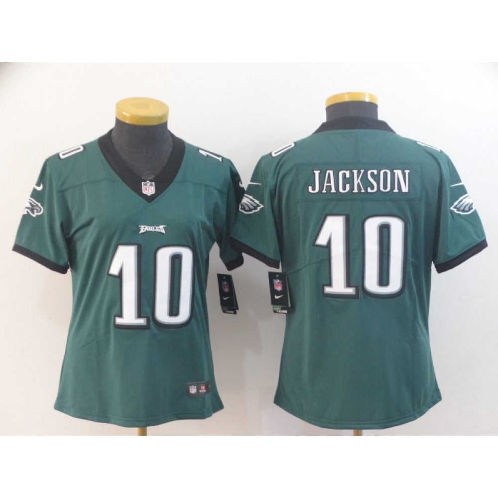 Women's Philadelphia Eagles #10 DeSean Jackson Green Vapor Untouchable LimitedStitched NFL Jersey(Run Small) 