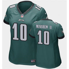 Women's Philadelphia Eagles #10 Gardner Minshew II Green Vapor Untouchable Limited Stitched Football Jersey(Run Small) 