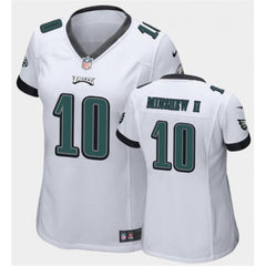 Women's Philadelphia Eagles #10 Gardner Minshew II White Vapor Untouchable Limited Stitched Football Jersey(Run Small) 
