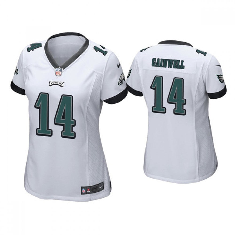 Women's Philadelphia Eagles #14 Kenneth Gainwell White Vapor Untouchable Limited Stitched Football Jersey(Run Small) 