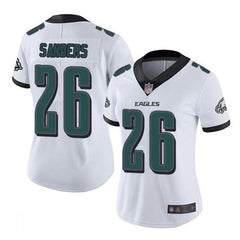 Women's Philadelphia Eagles #26 Miles Sanders White Vapor Untouchable Limited Stitched Football Jersey(Run Small) 