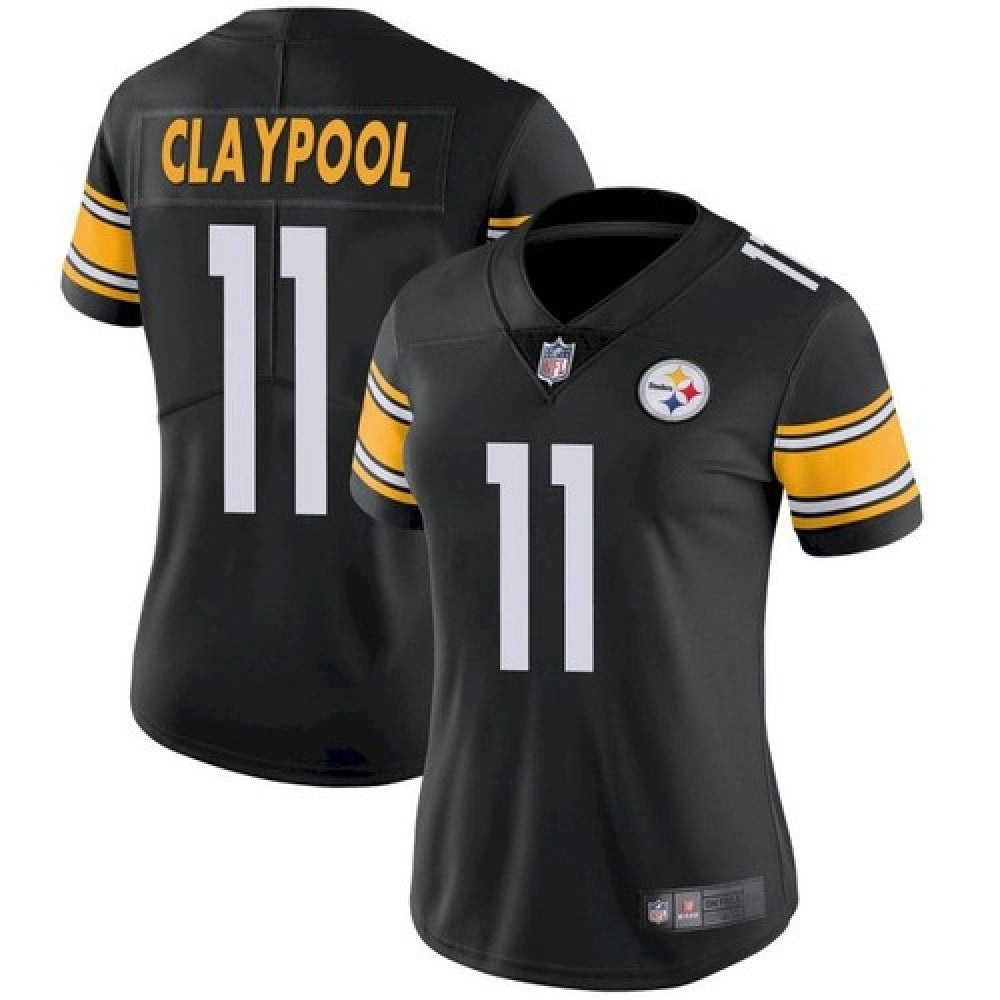 Women's Pittsburgh Steelers #11 Chase Claypool Black Vapor Untouchable Limited Stitched NFL Jersey(Run Small) 