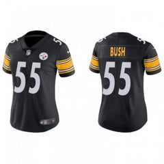 Women's Pittsburgh Steelers #55 Devin Bush Black Vapor Untouchable Limited Stitched NFL Jersey(Run Small) 