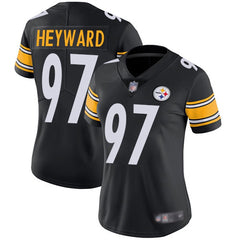 Women's Pittsburgh Steelers #97 Cam Heyward Black Vapor Untouchable Limited Stitched NFL Jersey(Run Small) 