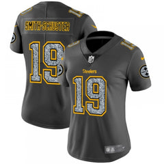Women's Pittsburgh Steelers #19 JuJu Smith-Schuster 2019 Gray Fashion Static Limited Stitched NFL Jersey(Run Small) 