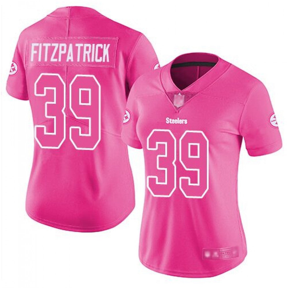 Women's Pittsburgh Steelers #39 Minkah Fitzpatrick Pink Vapor Untouchable Limited Stitched NFL Jersey(Run Small) 