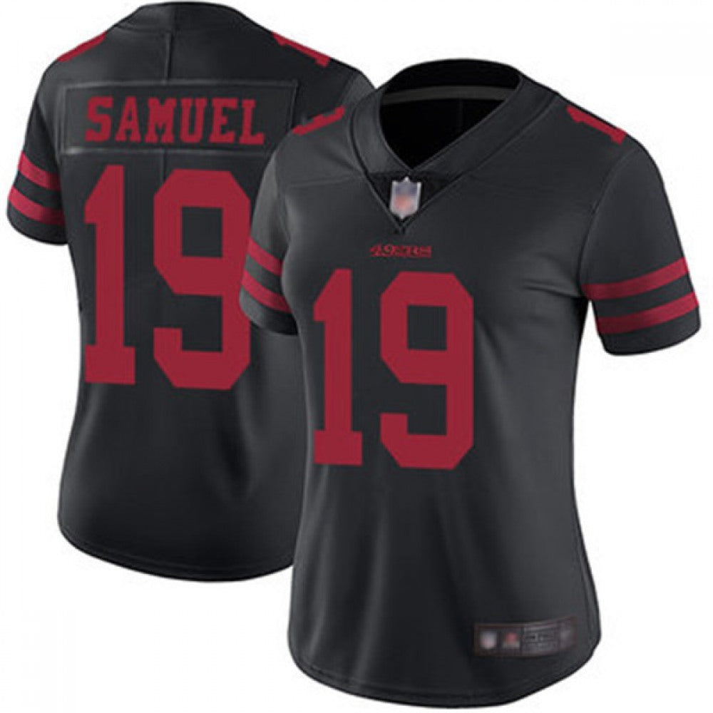 Women's NFL San Francisco 49ers #19 Deebo Samuel Black Vapor Untouchable Limited Stitched Jersey(Run Small) 