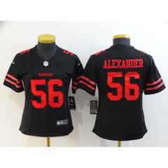 Women's NFL San Francisco 49ers #56 Kwon Alexander Black Vapor Untouchable Limited Stitched Jersey(Run Small) 