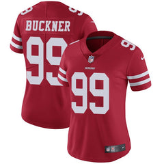 Women's NFL San Francisco 49ers #99 DeForest Buckner Red Vapor Untouchable Limited Stitched Jersey 