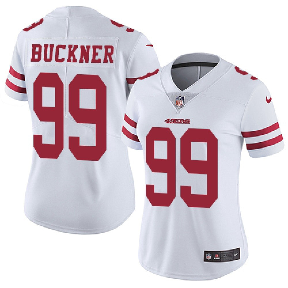 Women's NFL San Francisco 49ers #99 DeForest Buckner White Vapor Untouchable Limited Stitched Jersey 