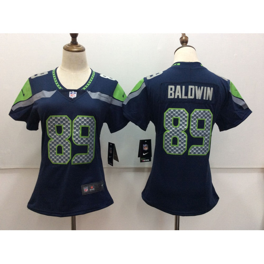 Women's Seattle Seahawks #89 Doug Baldwin Blue Vapor Untouchable Limited Stitched NFL Jersey 