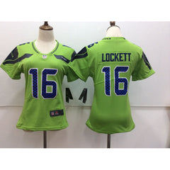 Women's Seattle Seahawks #16 Tyler Lockett Green Untouchable Limited Stitched NFL Jersey 