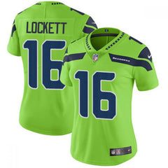 Women's Seattle Seahawks #16 Tyler Lockett Green Vapor Untouchable Limited Stitched NFL Jersey(Run Small) 