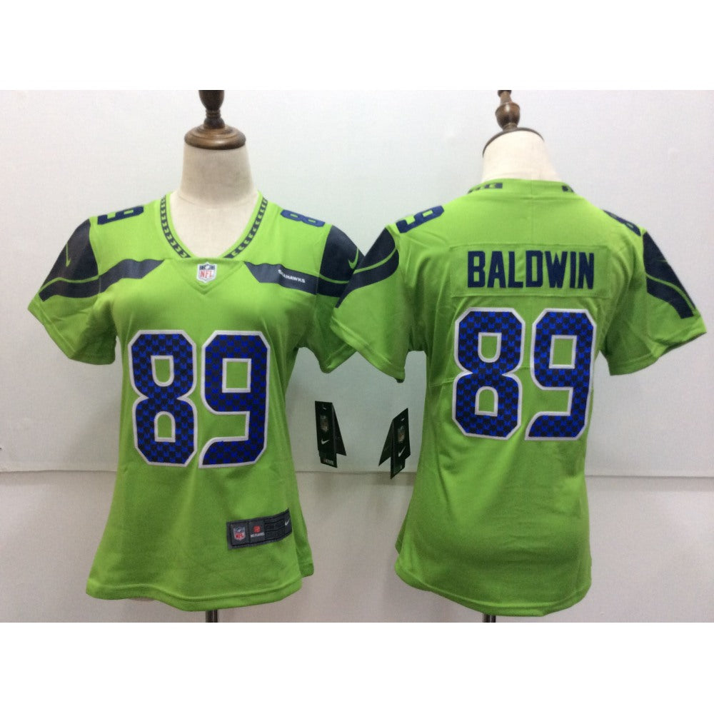 Women's Seattle Seahawks #89 Doug Baldwin Green Untouchable Limited Stitched NFL Jersey 