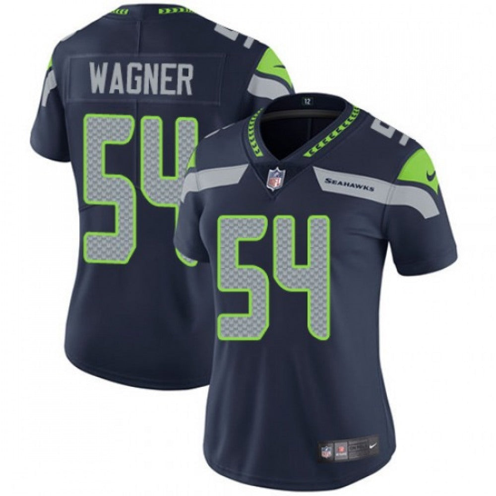 Women's Seattle Seahawks #54 Bobby Wagner Navy Vapor Untouchable Limited Stitched NFL Jersey(Run Small) 