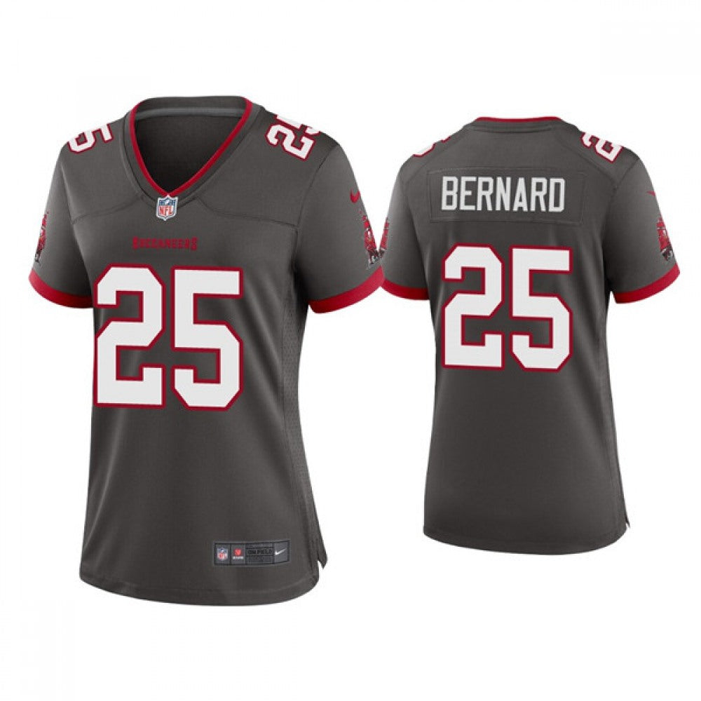 Women's Tampa Bay Buccaneers #25 Giovani Bernard Grey 2021 Limited Stitched Jersey(Run Small) 