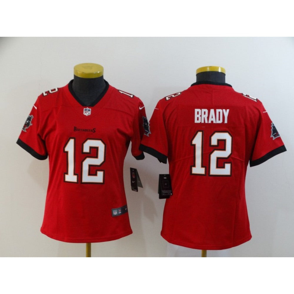 Women's Tampa Bay Buccaneers #12 Tom Brady Red Vapor Untouchable Limited Stitched NFL Jersey(Run Small) 